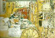 Carl Larsson, verkstaden-brita i verkstaden